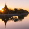 Mandalay-moat-sunset-Myanmar-Itinerary